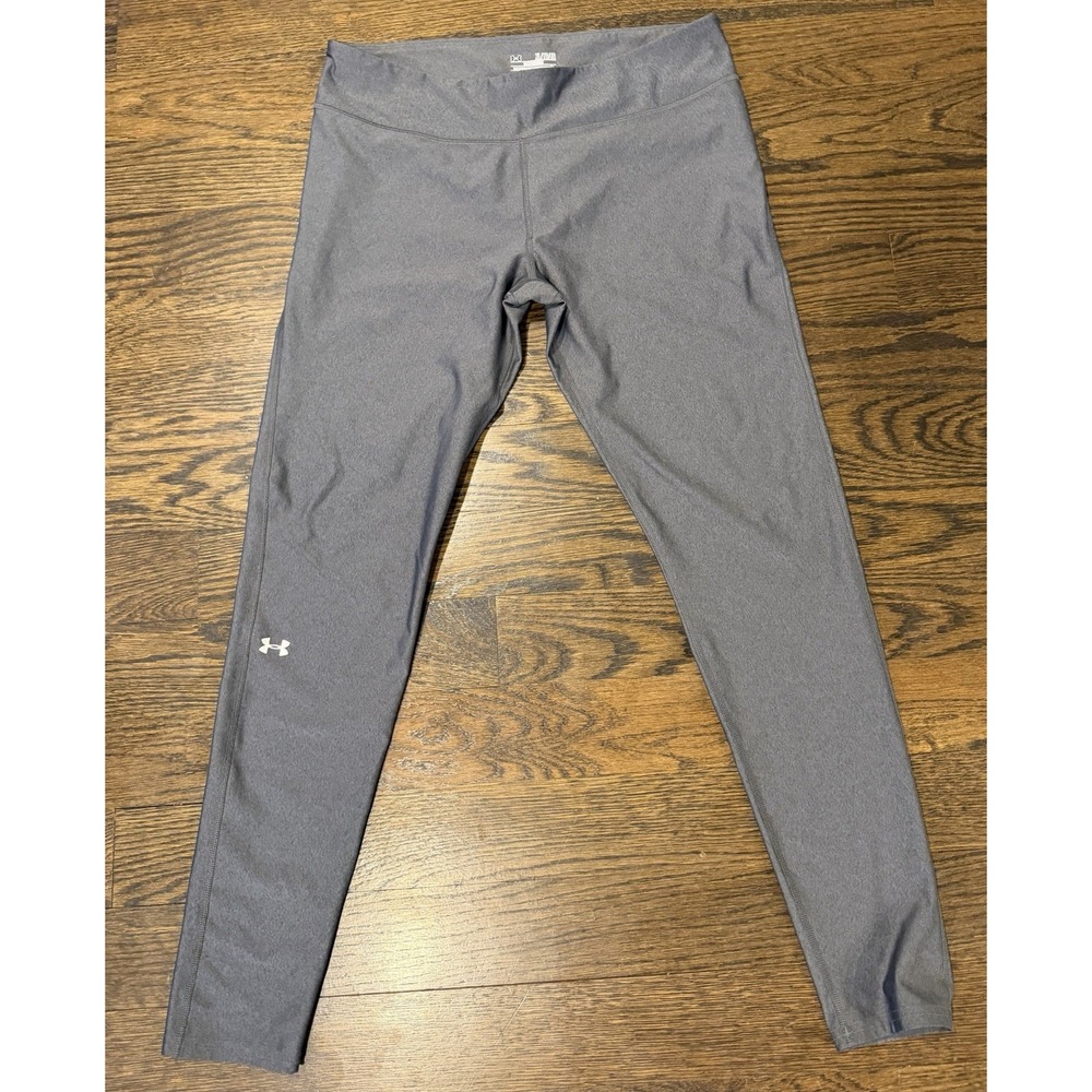 Under Armour Compression Leggings Womens XL Gray Athletic Gym Workout Fall